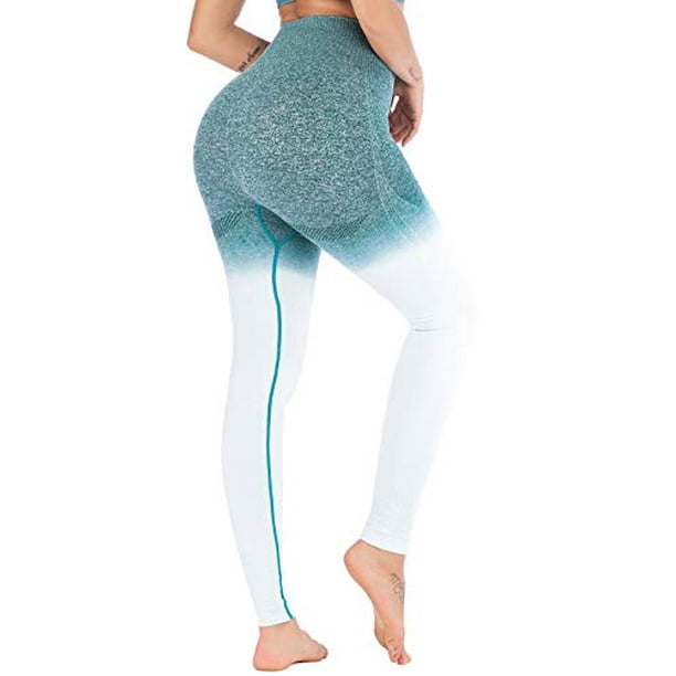 RUNNING GIRL Ombre Seamless Gym Leggings Power Stretch High Waisted Yoga Pants Running Workout Leggings RUNNING GIRL Ombre Seamless Gym Leggings Power Stretch High Waisted Yoga Pants Running Workout Leggings